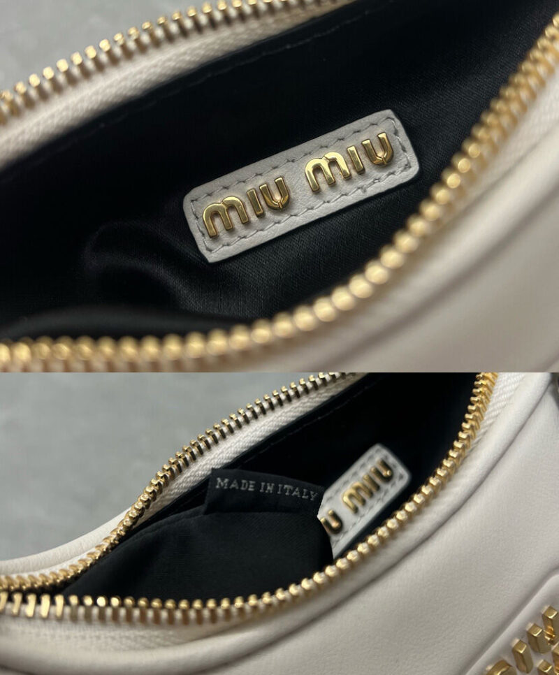 Miumiu Leather Hobo Bag 5BP084